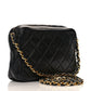 Chanel Lambskin Quilted Tassel Camera Case Black