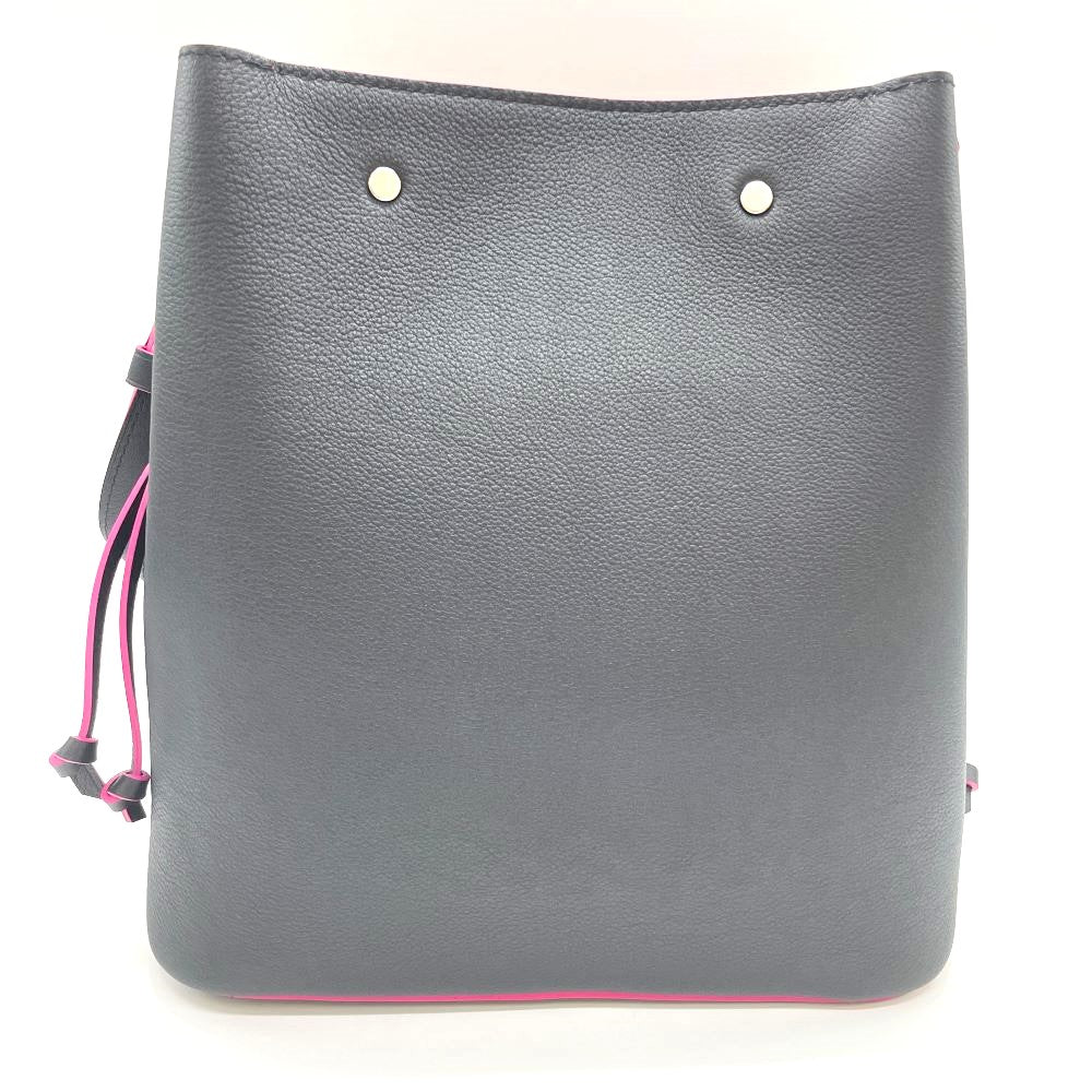 Louis Vuitton Lock Me Bucket Noir Fuchsia Leather 2way Shoulder Bag