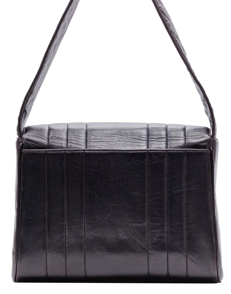 Chanel Decacoco Single Flap Chain Lambskin Black