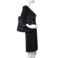 Nylon Grosgrain Large Lifestyle Pouch With Foldable Tote Black