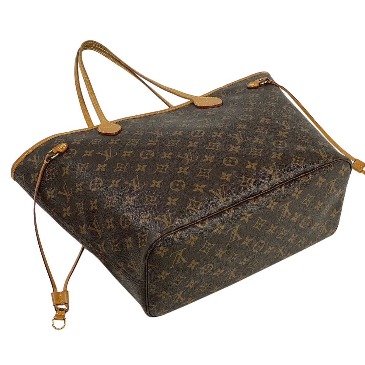 Louis Vuitton Neverfull MM Shoulder Bag Shopping Monogram Brown