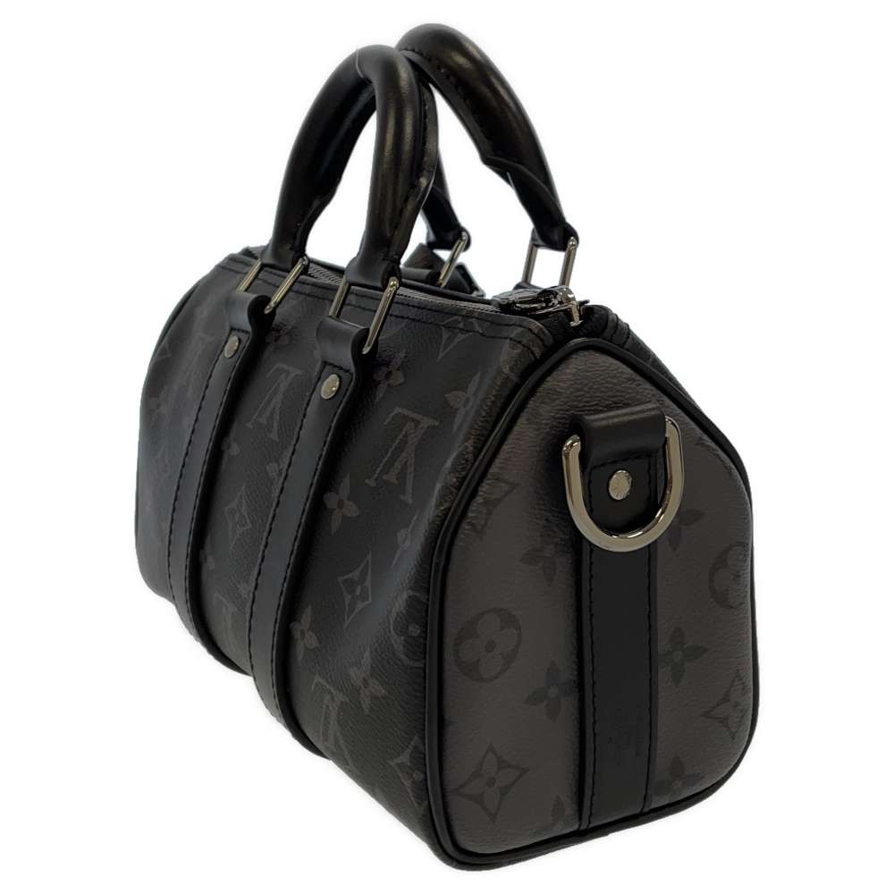 Louis Vuitton Handbag Monogram Eclipse Keepall Bandouliere 25 Black