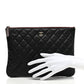 Caviar Quilted Medium Cosmetic Case Black