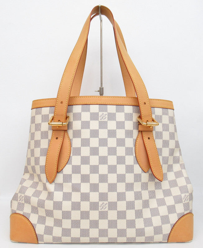 Louis Vuitton Hampstead MM Damier Azur Tote Bag Shoulder Bag