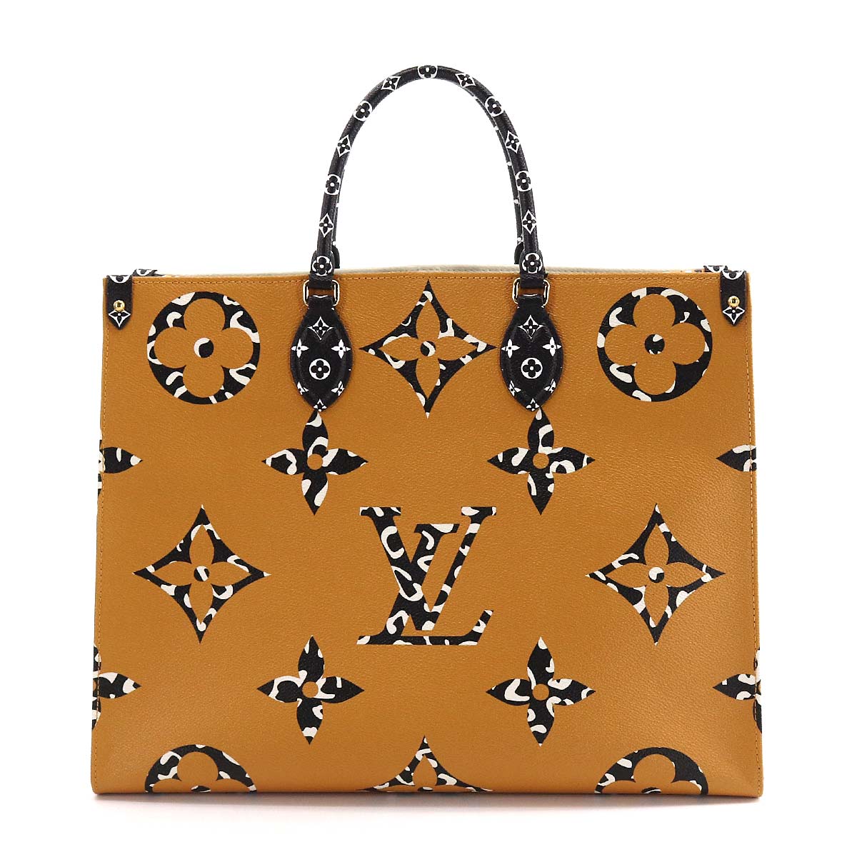 Louis Vuitton Monogram Jungle Onthego GM 2 Way Tote Shoulder Bag Noir