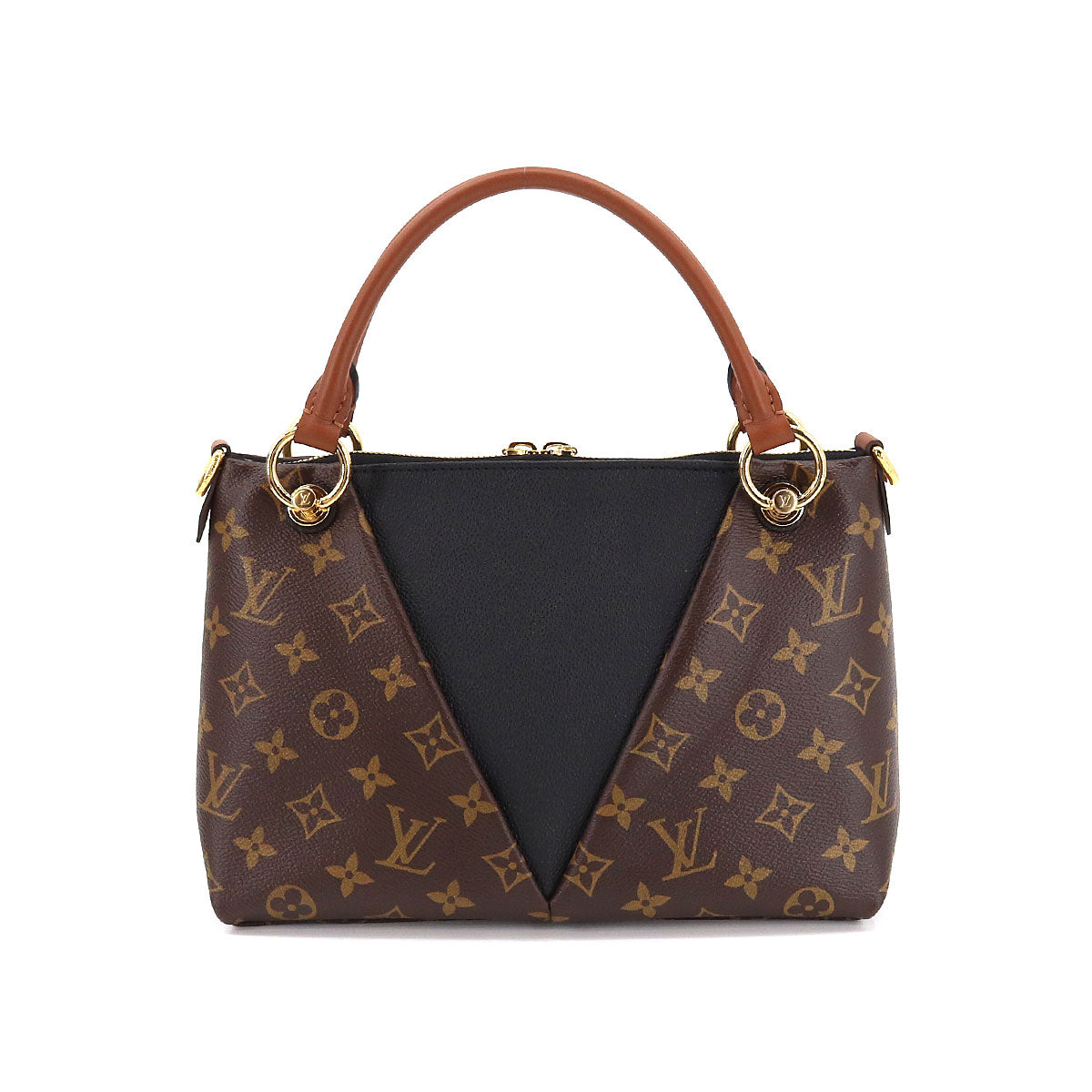 Louis Vuitton Monogram V Tote BB Shoulder Bag Leather Noir