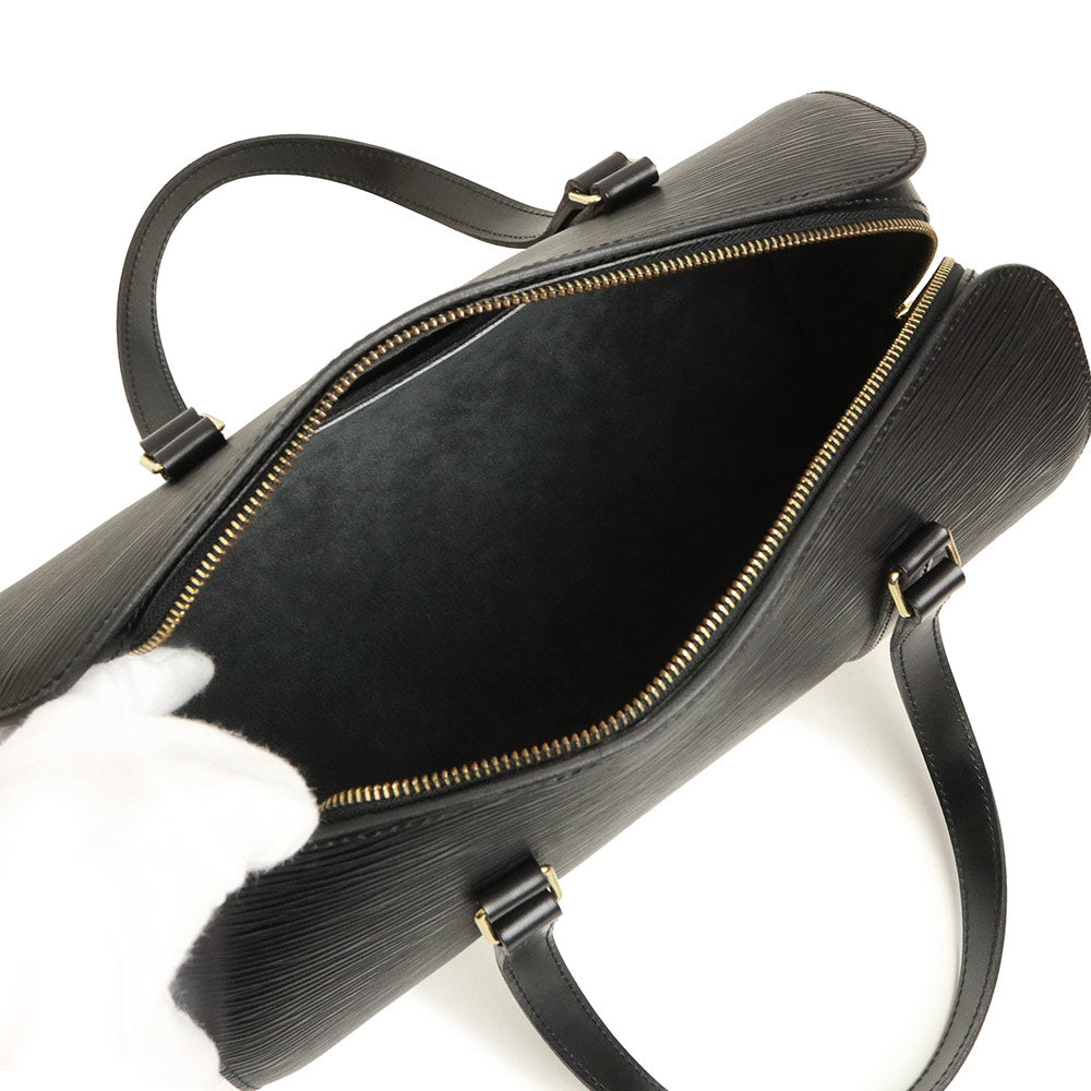 Louis Vuitton Epi Soufflot Handbag Noir Black