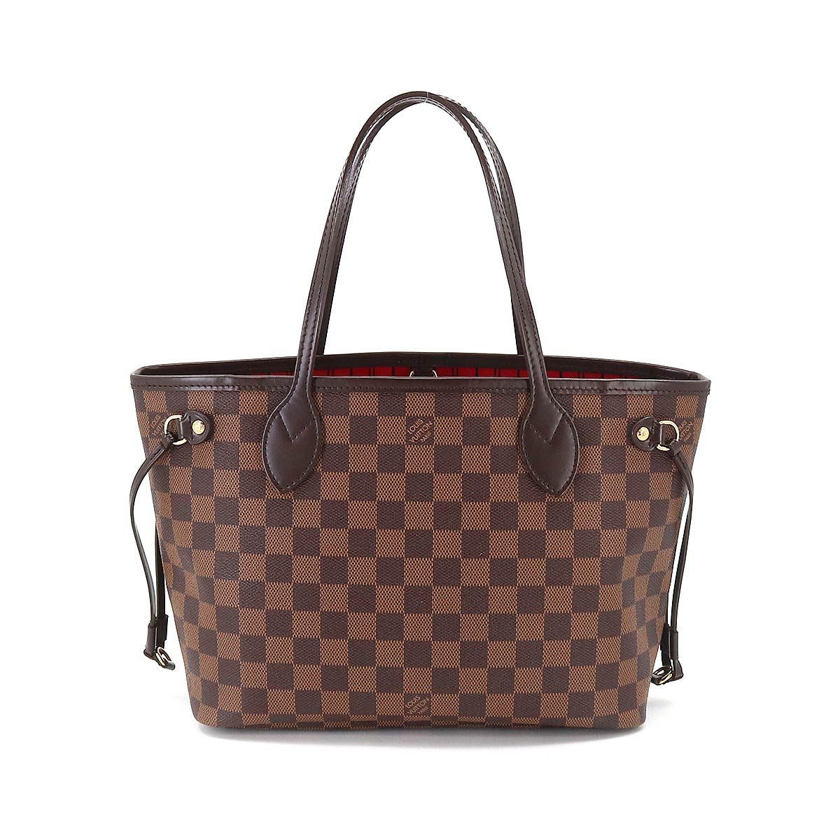 Louis Vuitton Damier Neverfull PM Tote Bag Ebene Serie Brown