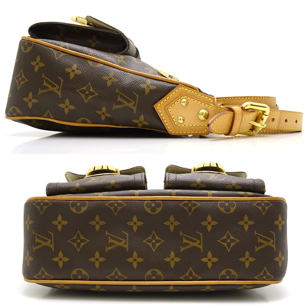 Louis Vuitton Monogram Hudson GM Brown Diagonal Shoulder