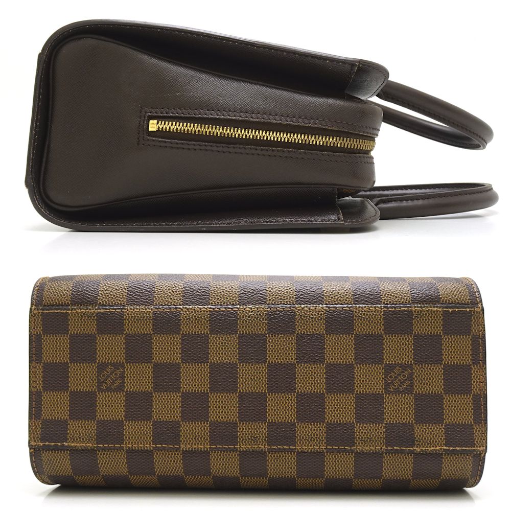 Louis Vuitton Damier Triana Ebene Handbag Brown