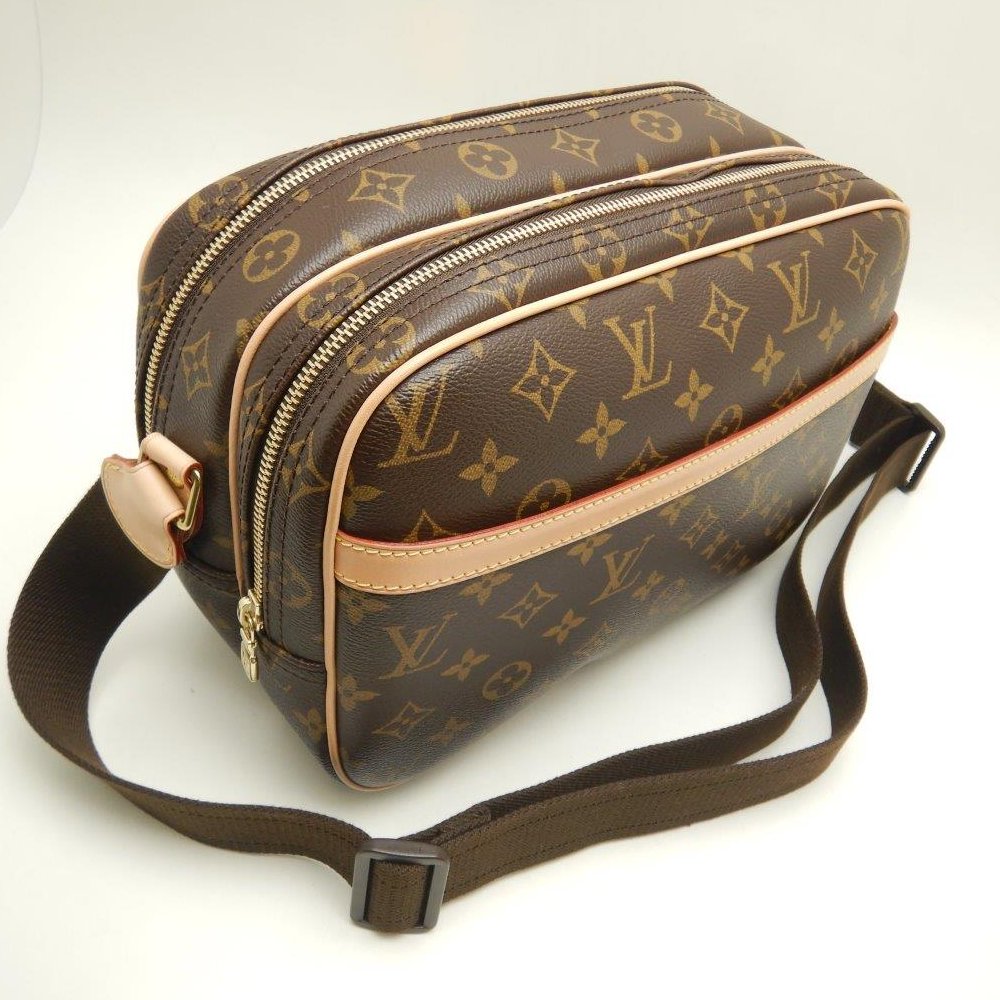 Louis Vuitton Monogram Reporter PM Brown Diagonal Shoulder