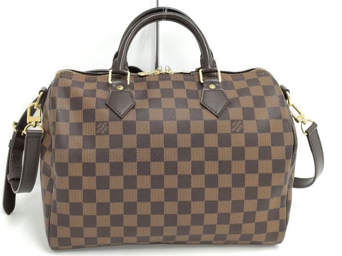 Louis Vuitton Speedy Bandouliere 30 2 Way Shoulder Bag Damier Ebene