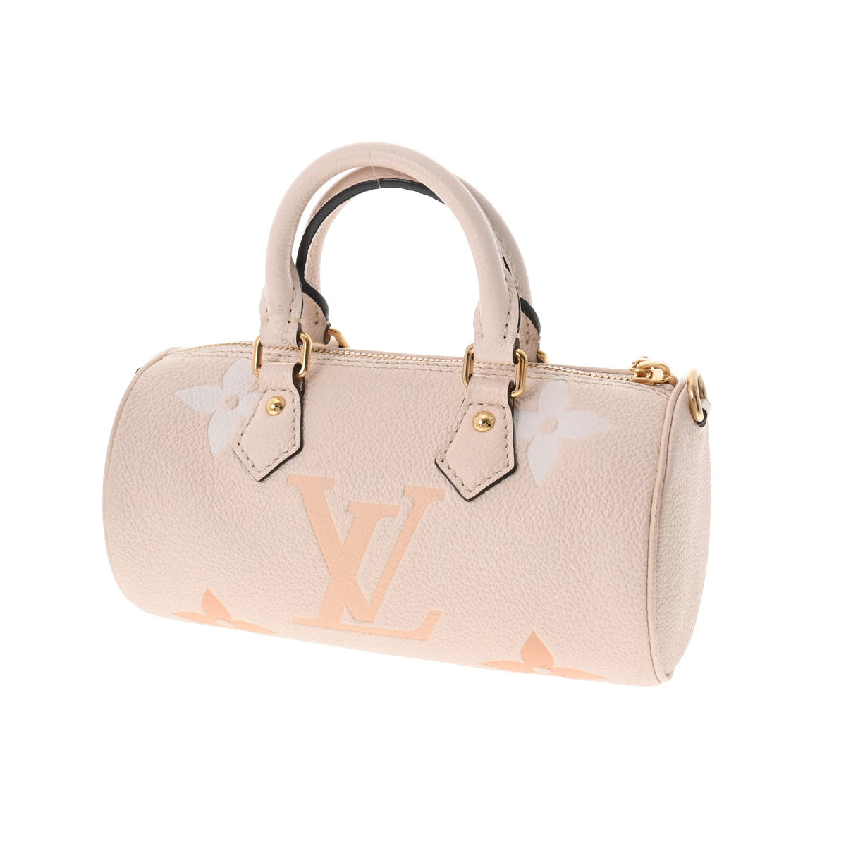 Louis Vuitton Emplant Papillon BB Cream Saffron Monogram Implant Handbag