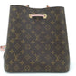 Louis Vuitton Neonoe Shoulder Bag Monogram Leather Rose Poodle