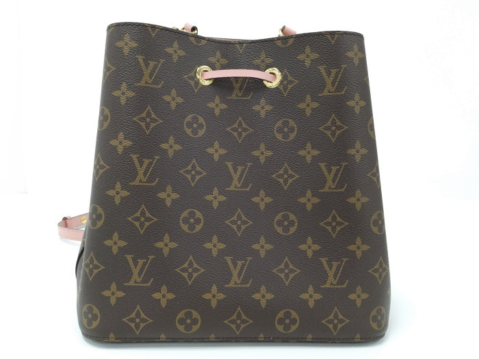 Louis Vuitton Neonoe Shoulder Bag Monogram Leather Rose Poodle