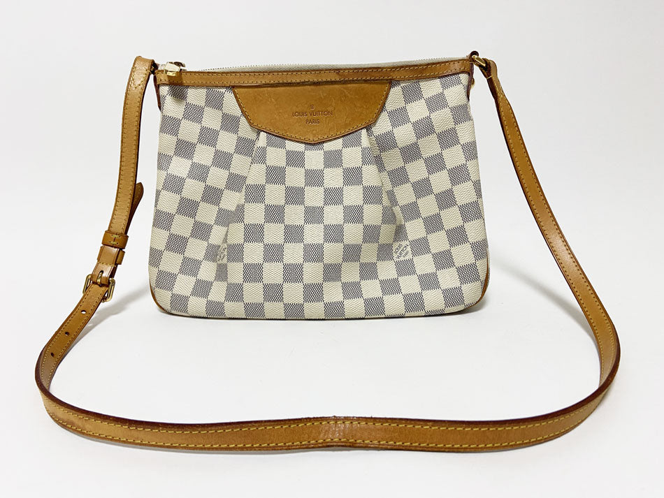 Louis Vuitton Damier Azur Siracusa PM Shoulder Bag Crossbody