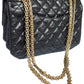 Chanel Matelasse Chain Leather Shoulder Bag Black