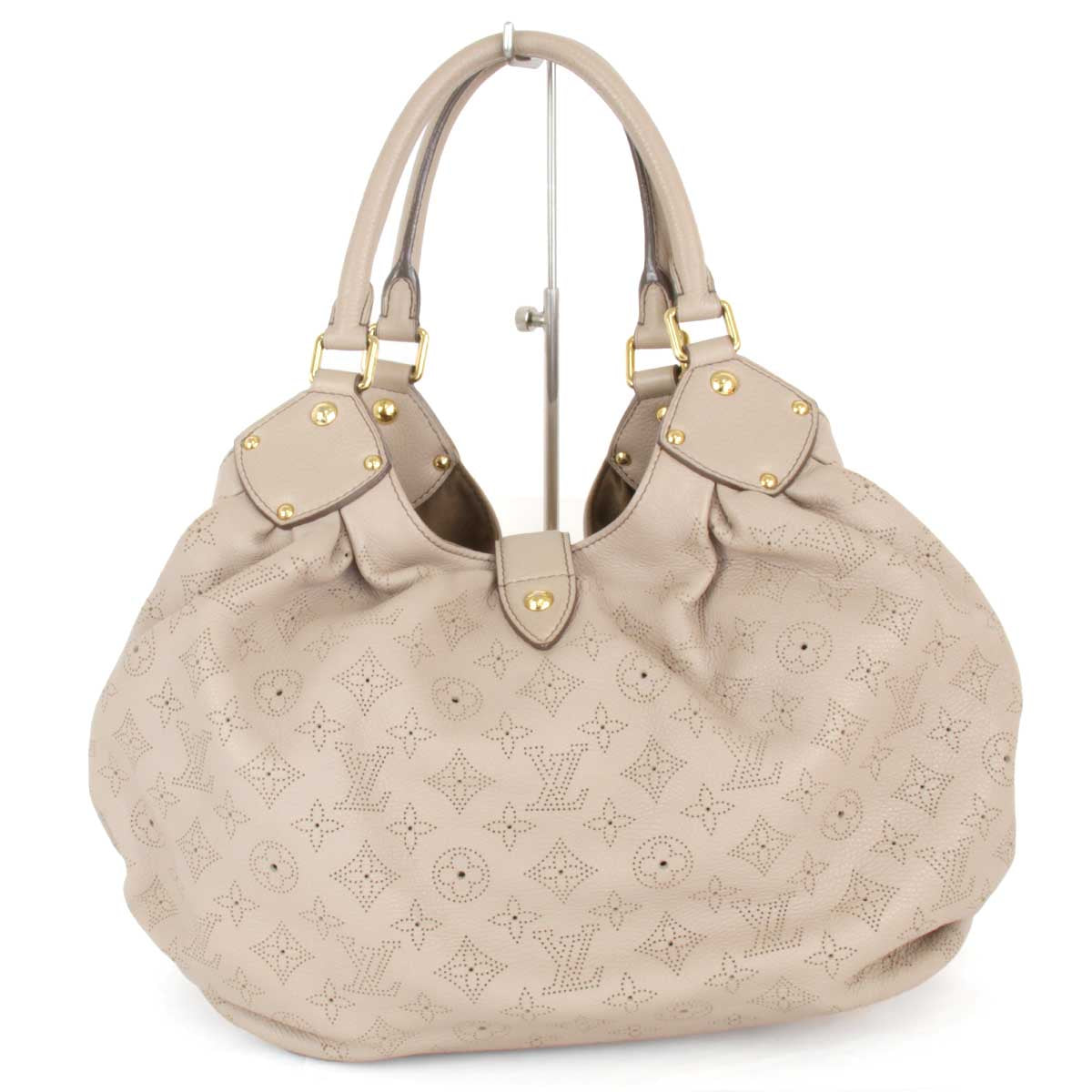 Louis Vuitton XL Shoulder Bag Monogram Mahina Beige