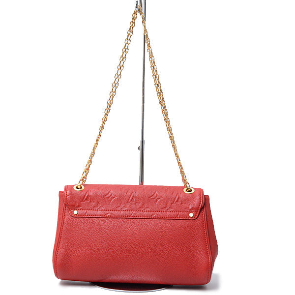 Louis Vuitton Saint Germain PM Chain Shoulder Bag Implant Cerise Red