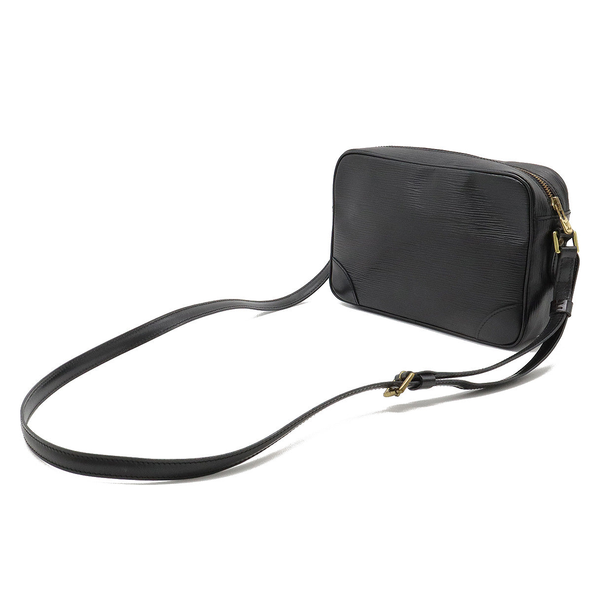 Louis Vuitton Epi Trocadero 24 Shoulder Bag Diagonal Leather Noir Black