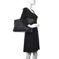 Glazed Calfskin Large On The Road Tote Black