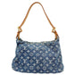 Louis Vuitton Monogram Denim Baggy PM Handbag Shoulder Bag Blue