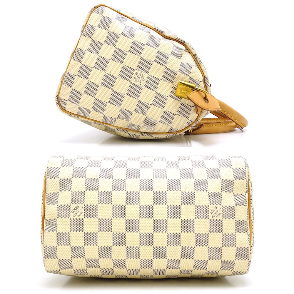 Louis Vuitton Damier Azur Speedy 25 Mini Boston Bag