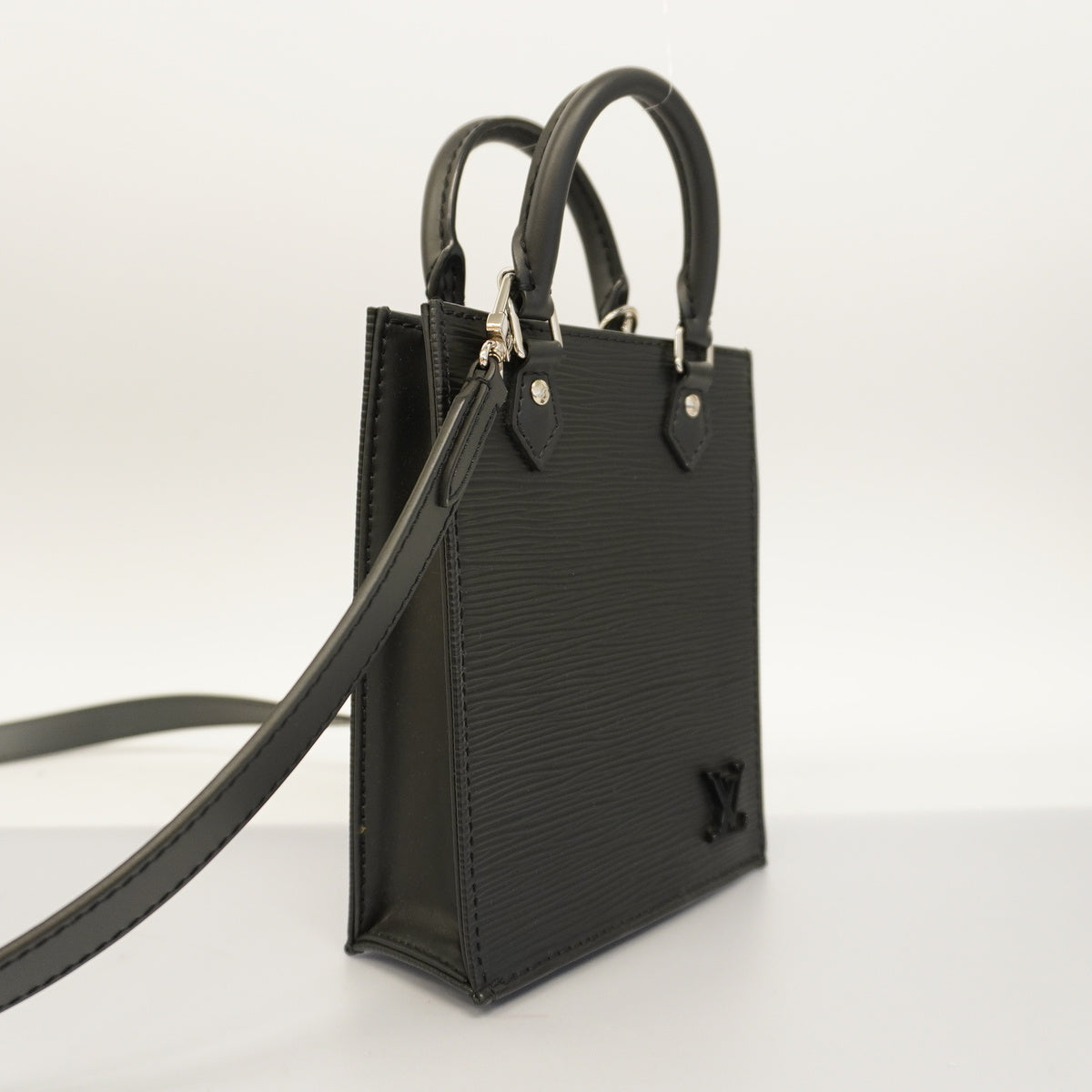 Louis Vuitton Shoulder Bag Epi Petite Sac Plat Noir Black