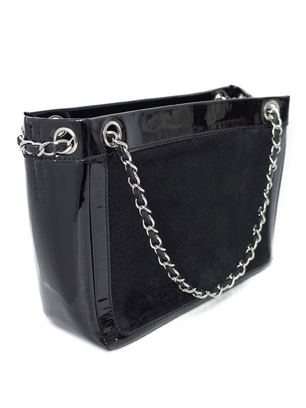 Chanel Coco Mark Chain Shoulder Bag Black