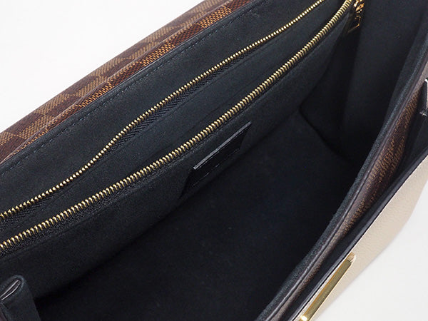 Louis Vuitton Damier Creme Vavin PM 2way Chain Shoulder Bag