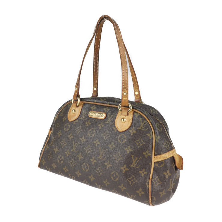 Louis Vuitton Montorgueil PM Monogram Handbag Canvas Brown