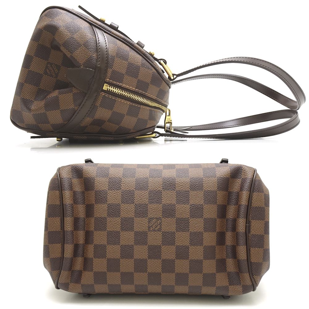 Louis Vuitton Damier Rivington PM Ebene Handbag Brown