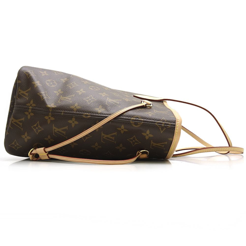 Louis Vuitton Monogram Neverfull MM Brown Beige Tote Bag