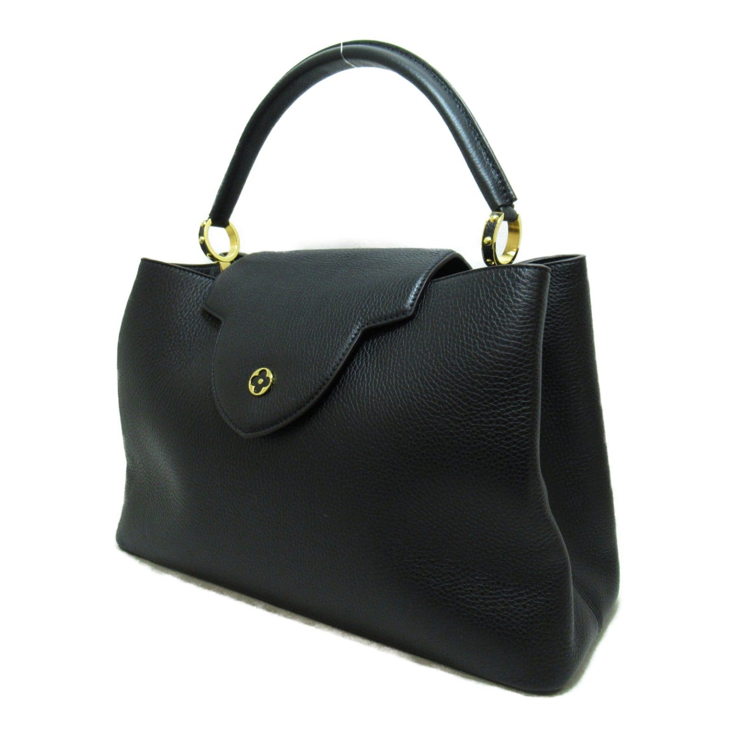 Louis Vuitton Capucines GM Taurillon Shoulder Bag Black