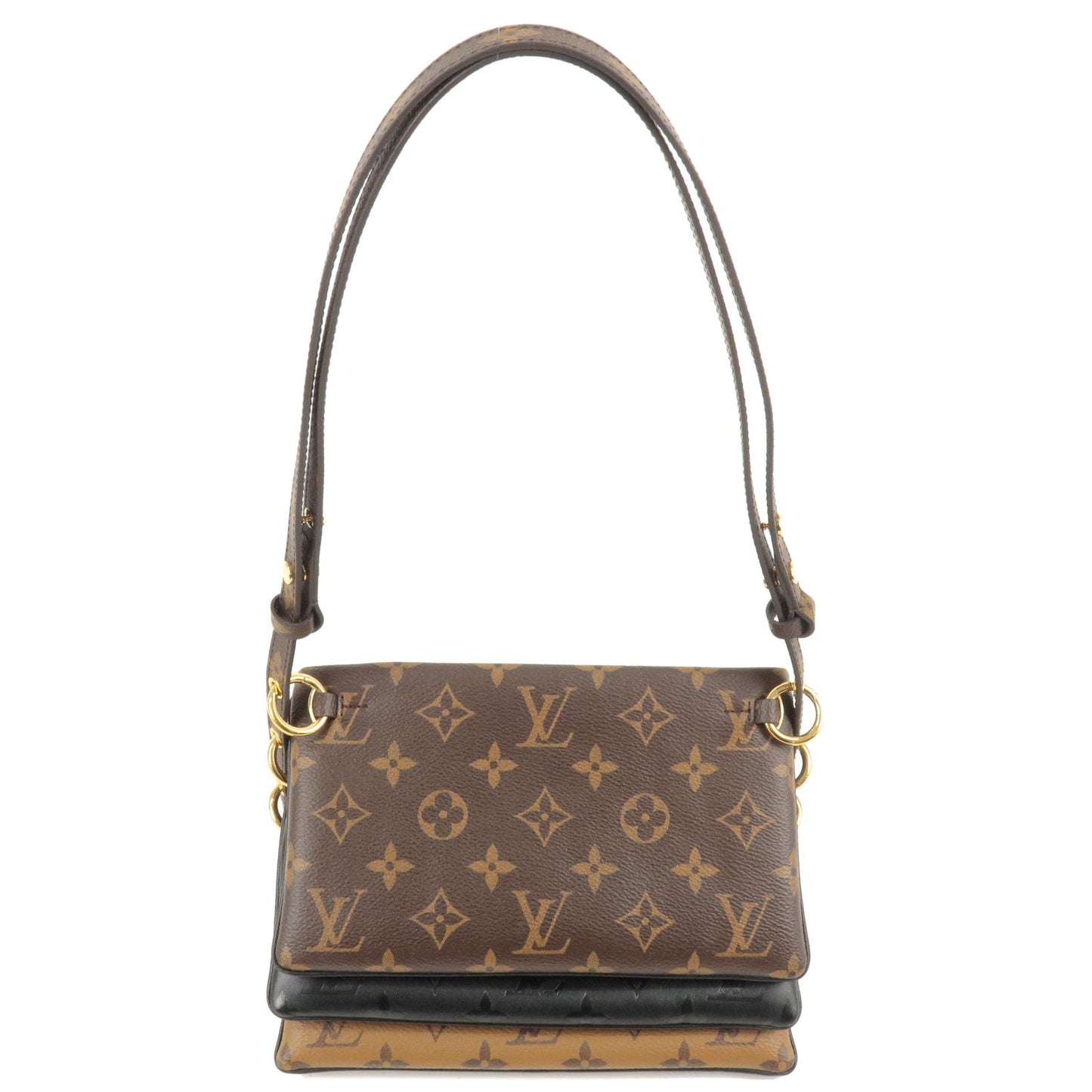 Louis Vuitton Monogram Reverse Pochette LV3 Shoulder Bag