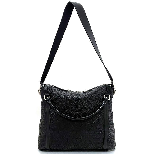 Louis Vuitton Ixia PM Black Silver Noir Monogram Shoulder Bag