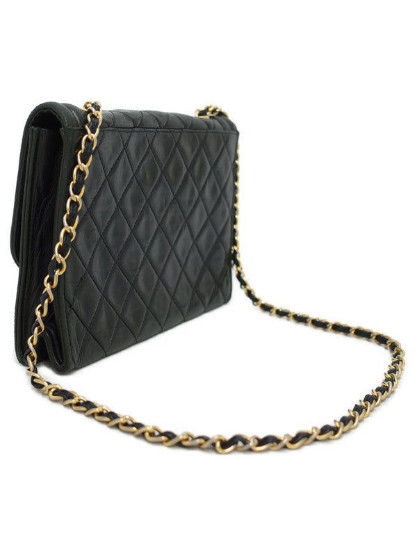 Chanel Matelasse Chain Shoulder Bag Black