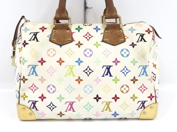Louis Vuitton Speedy 30 Monogram Multicolor White