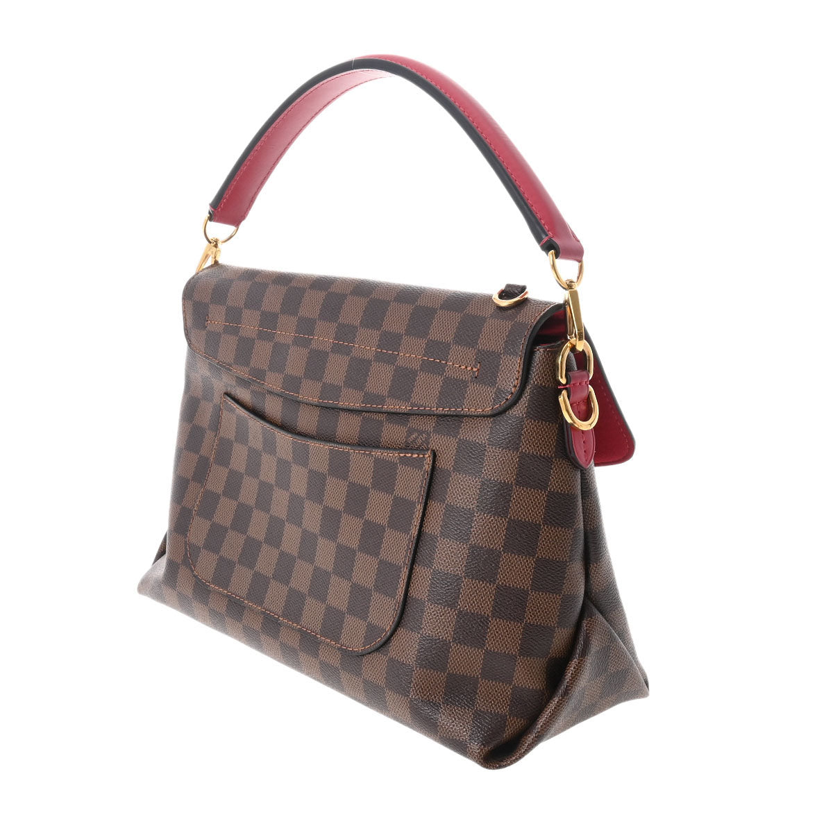 Louis Vuitton Damier Bobour MM Scarlet Damier Canvas 2way Bag A Rank