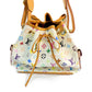Louis Vuitton Bucket Noe Drawstring Multicolor Canvas Shoulder Bag White