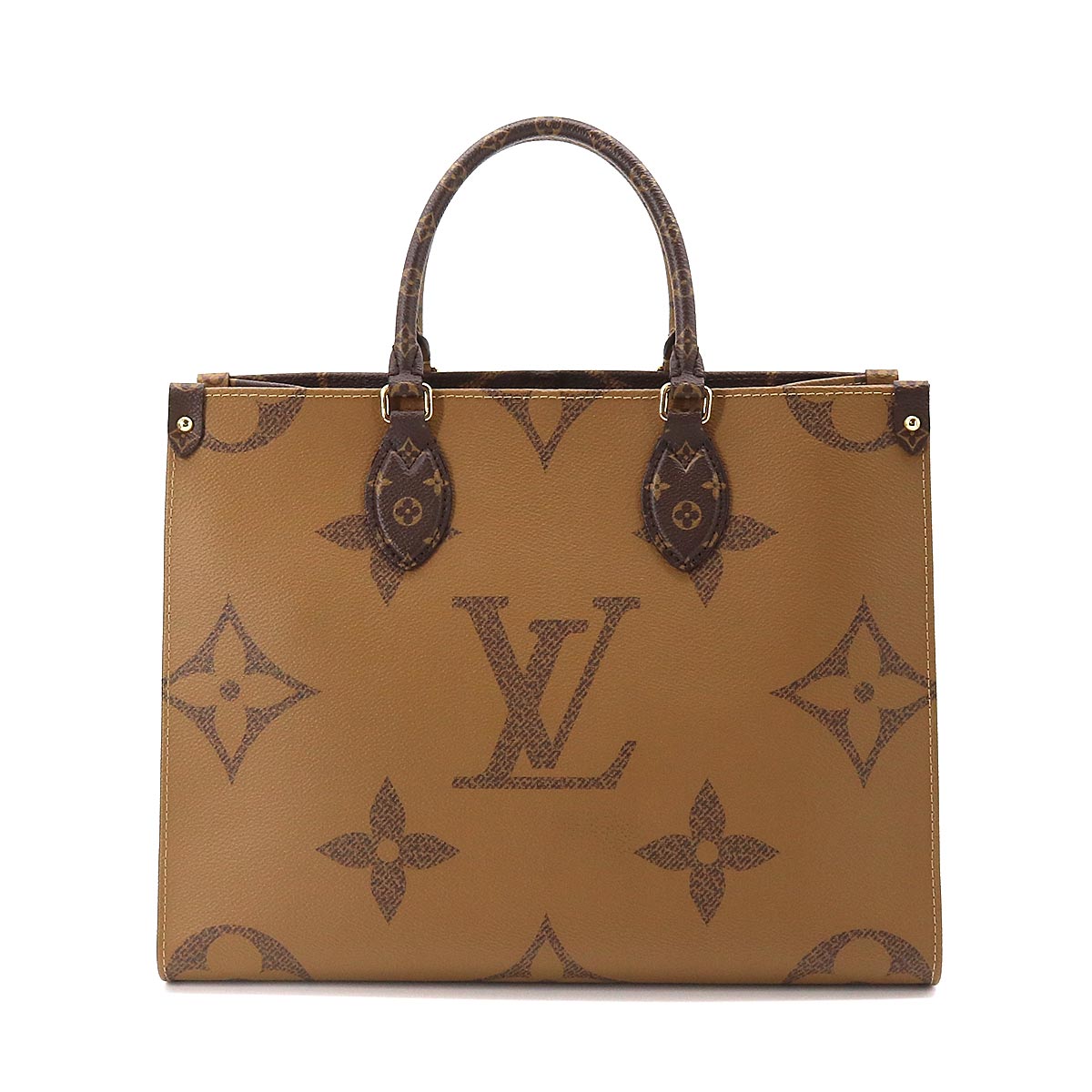 Louis Vuitton Giant Monogram Onthego MM 2 Way Tote Shoulder Bag