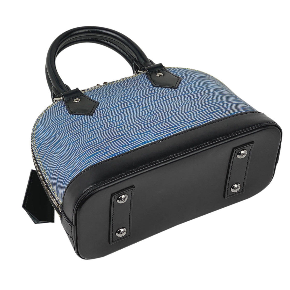 Louis Vuitton Alma BB 2way Shoulder Bag Epi Denim Epi Blue