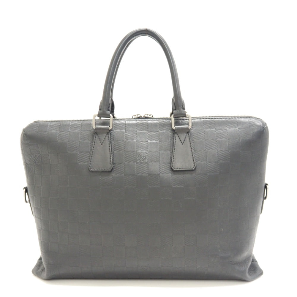 Louis Vuitton Porte Document Jour PDJ Damier Infini Shoulder Bag Black