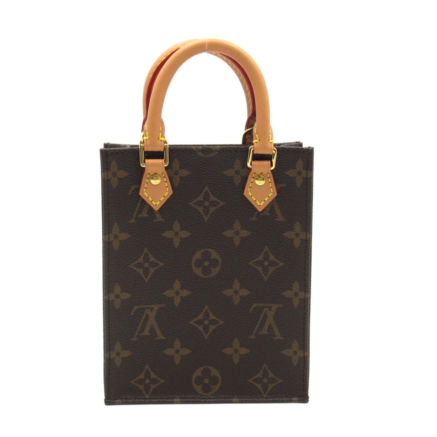 Louis Vuitton Petite Sac Plat Shoulder Bag Canvas Monogram