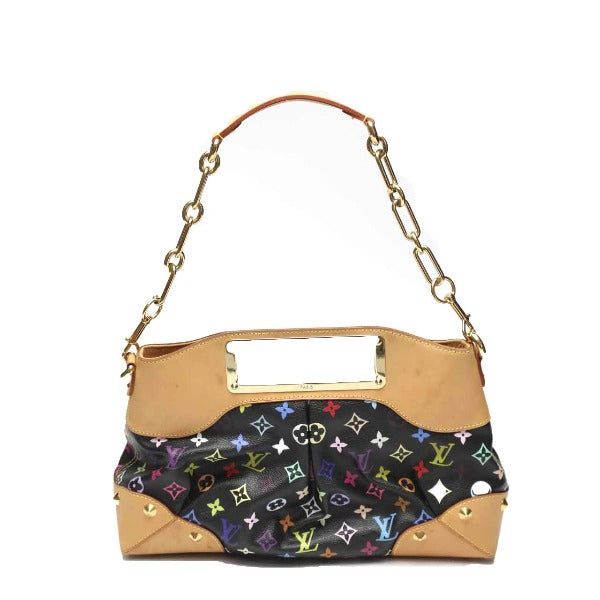 Louis Vuitton Judy Black Handbag Monogram Multicolor