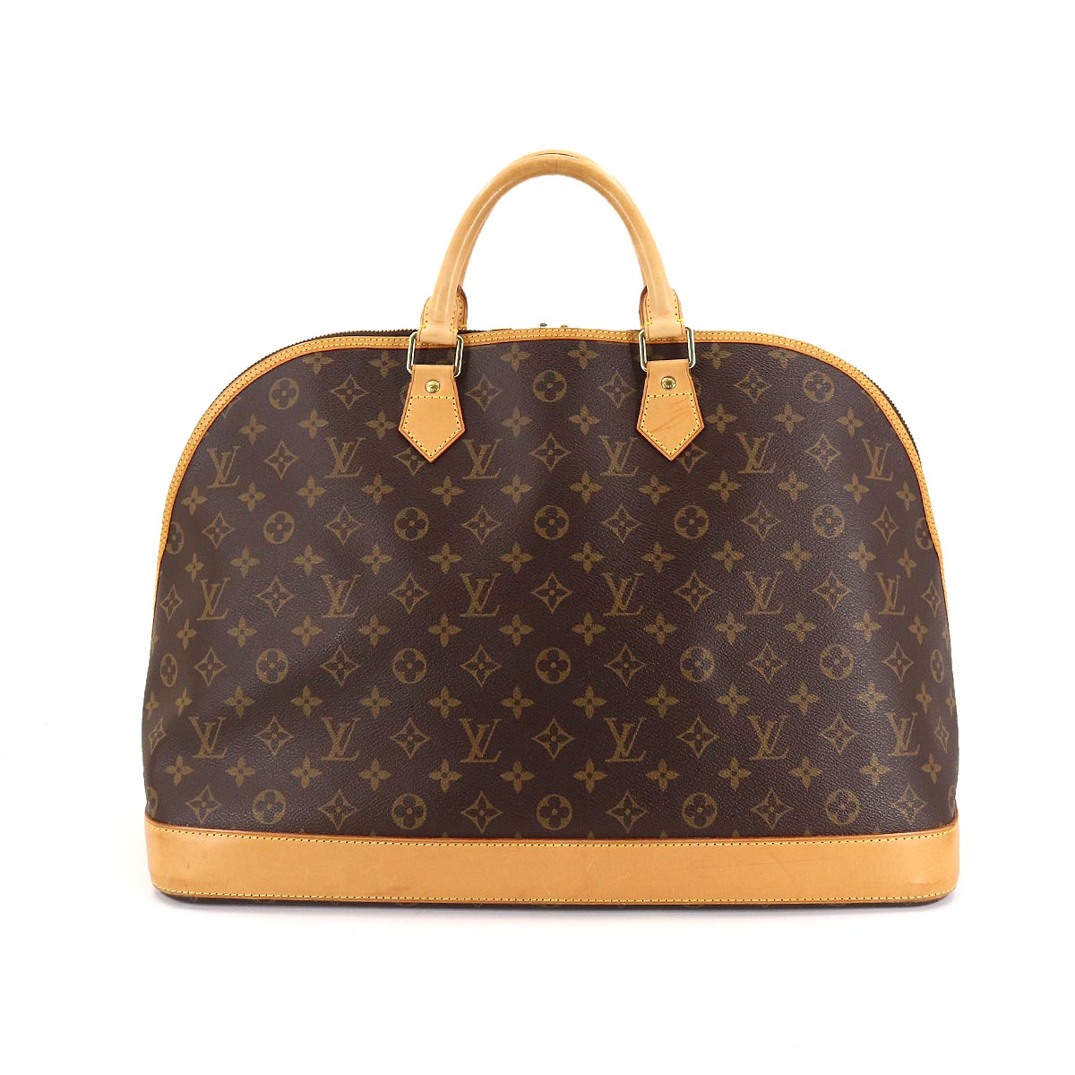 Louis Vuitton Monogram Alma Voyage MM Boston Bag Brown