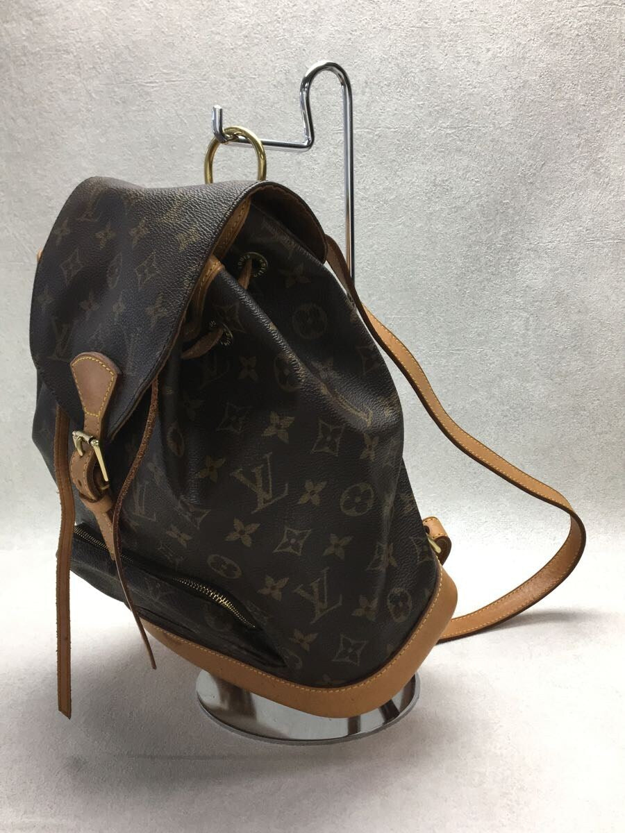 Louis Vuitton Backpack Montsouris MM Monogram PVC Brown
