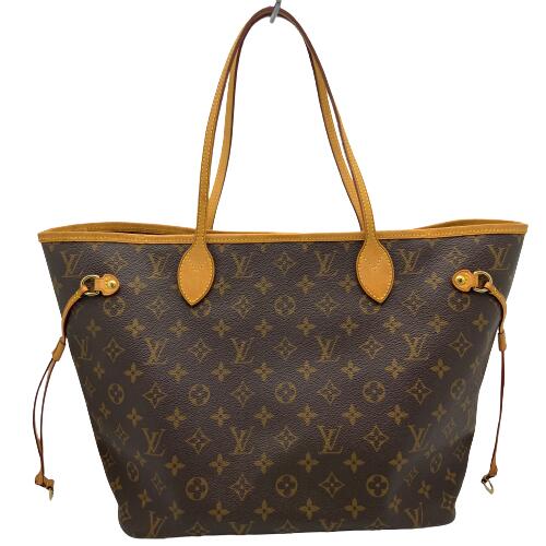 Louis Vuitton Neverfull MM Monogram Tote Bag Shoulder Bag Brown Gold Hardware