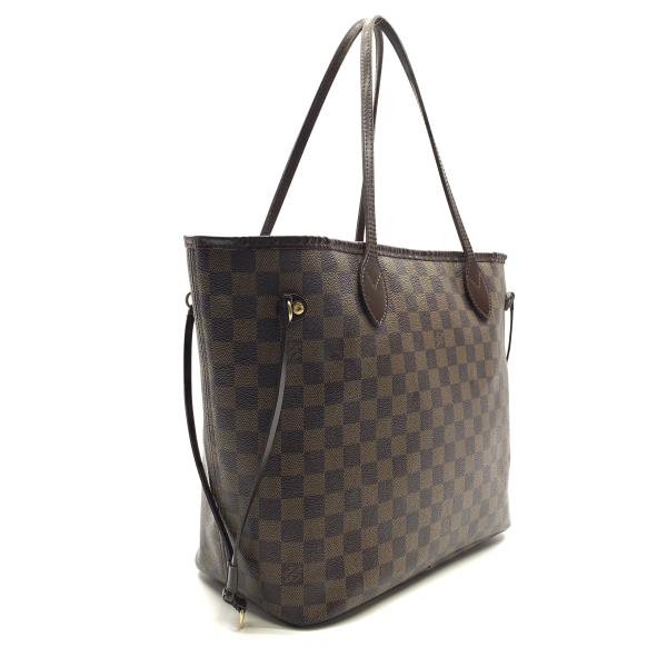 Louis Vuitton Neverfull Mm Tote Bag Shoulder Bag Damier Ebene