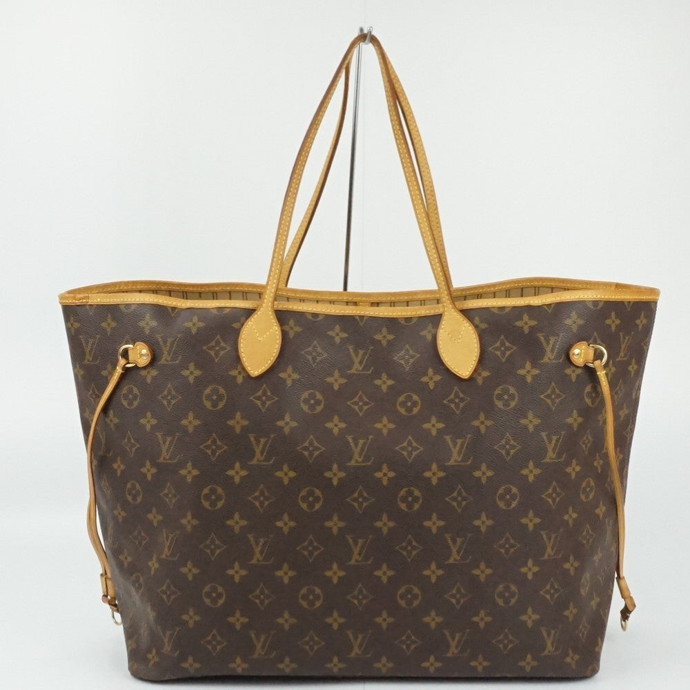 Louis Vuitton Neverfull GM Tote Bag Shoulder Bag Monogram Brown Leather